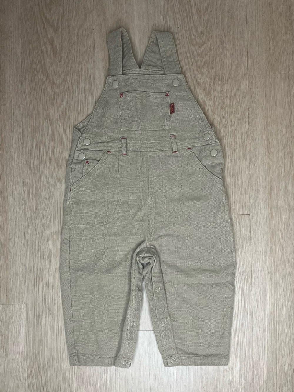 Agabang Toddler Neutral Tan Overalls Size 24 Months